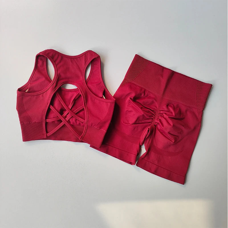 2 PCS Women's Seamless Sexy Sport