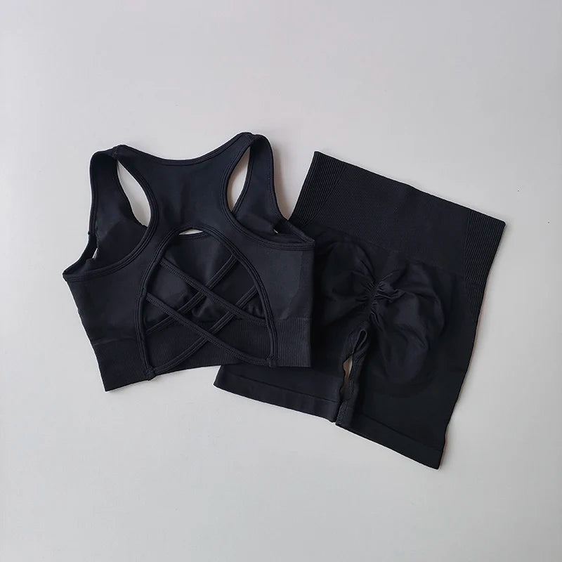 2 PCS Women's Seamless Sexy Sport